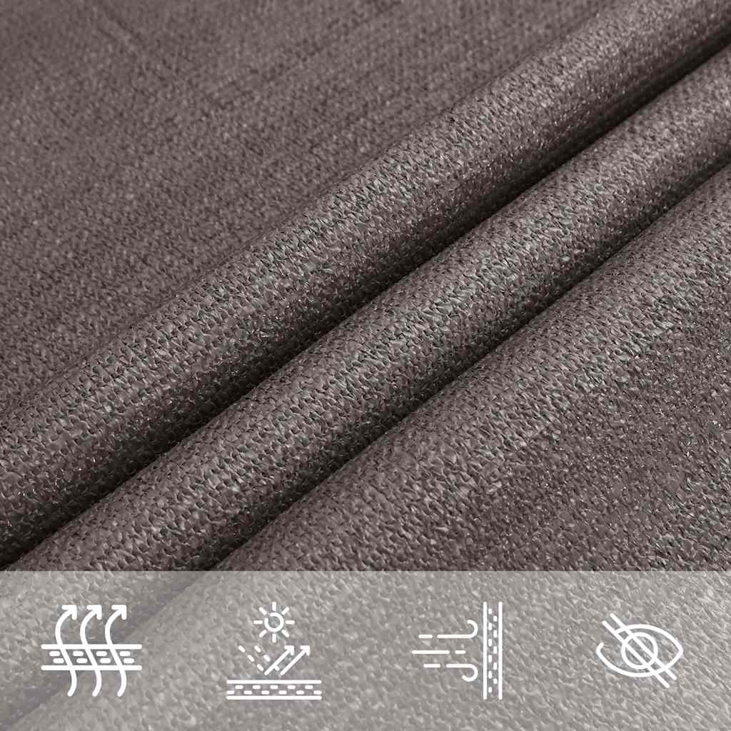 vidaXL Sunshade Sail HDPE Square 2x2 m Anthracite