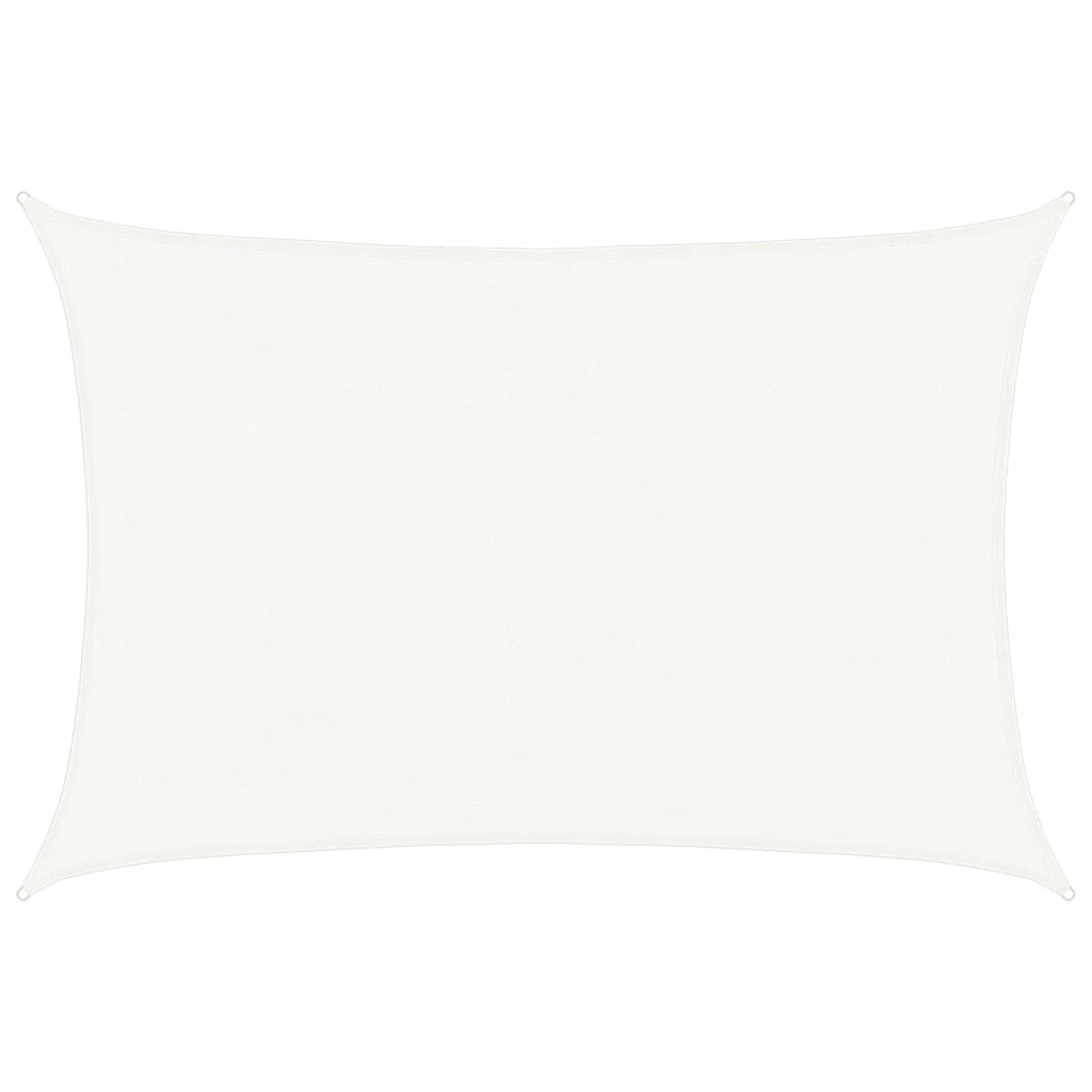 vidaXL Sunshade Sail HDPE Rectangular 4x6 m White