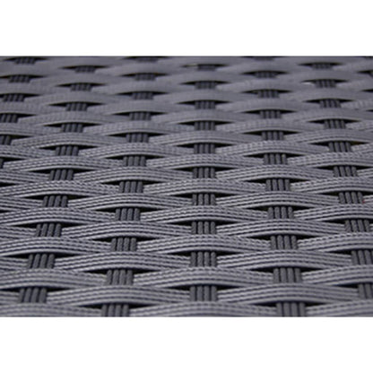 vidaXL Patio Furniture | Black | Poly Rattan, Steel, Glass | Medium