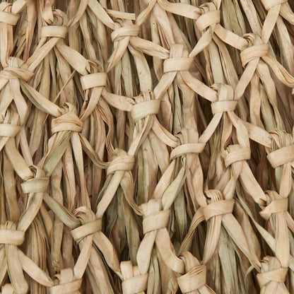 vidaXL Garden Parasol | Brown | Bamboo and Banana Leaf | Large | Foldable