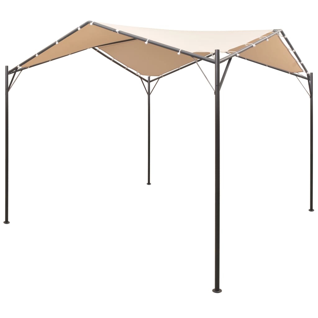 vidaXL Gazebo | Beige | Oxford fabric | 4x4m | Durable | Gazebo | Square