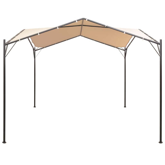 43168 vidaXL Gazebo Pavilion Tent Canopy 3x3 m Steel Beige
