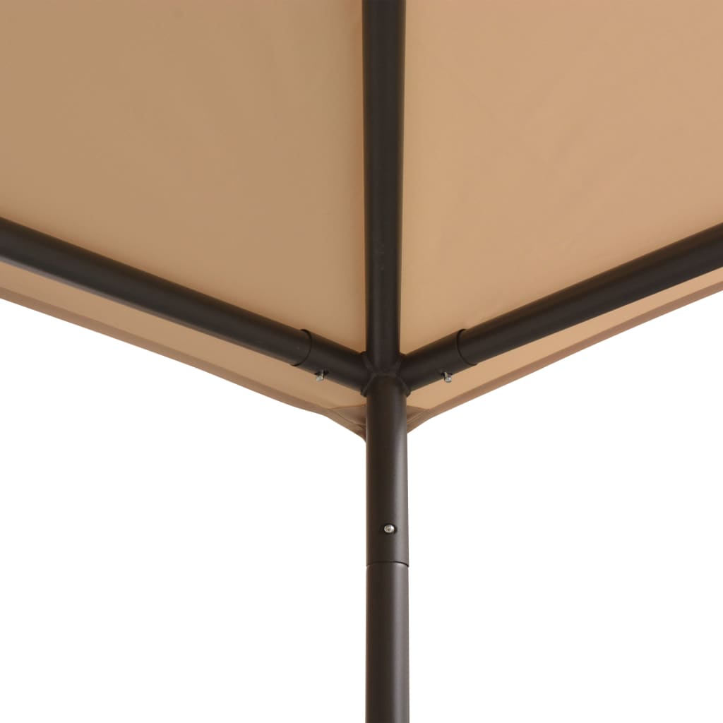 vidaXL Gazebo | Beige | Steel | 3x3 meters | UV-resistant materials | Gazebo