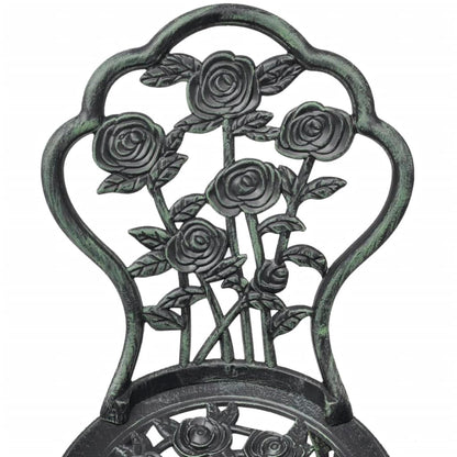 vidaXL Garden Chair |  Set of 2 | Green | Cast aluminium, cast iron | Standard