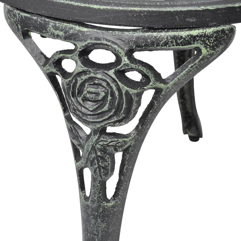 vidaXL Garden Chair |  Set of 2 | Green | Cast aluminium, cast iron | Standard