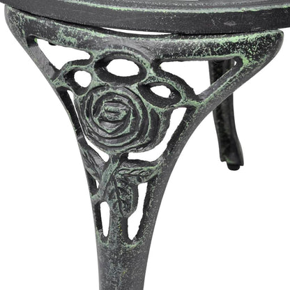 vidaXL Garden Chair |  Set of 2 | Green | Cast aluminium, cast iron | Standard