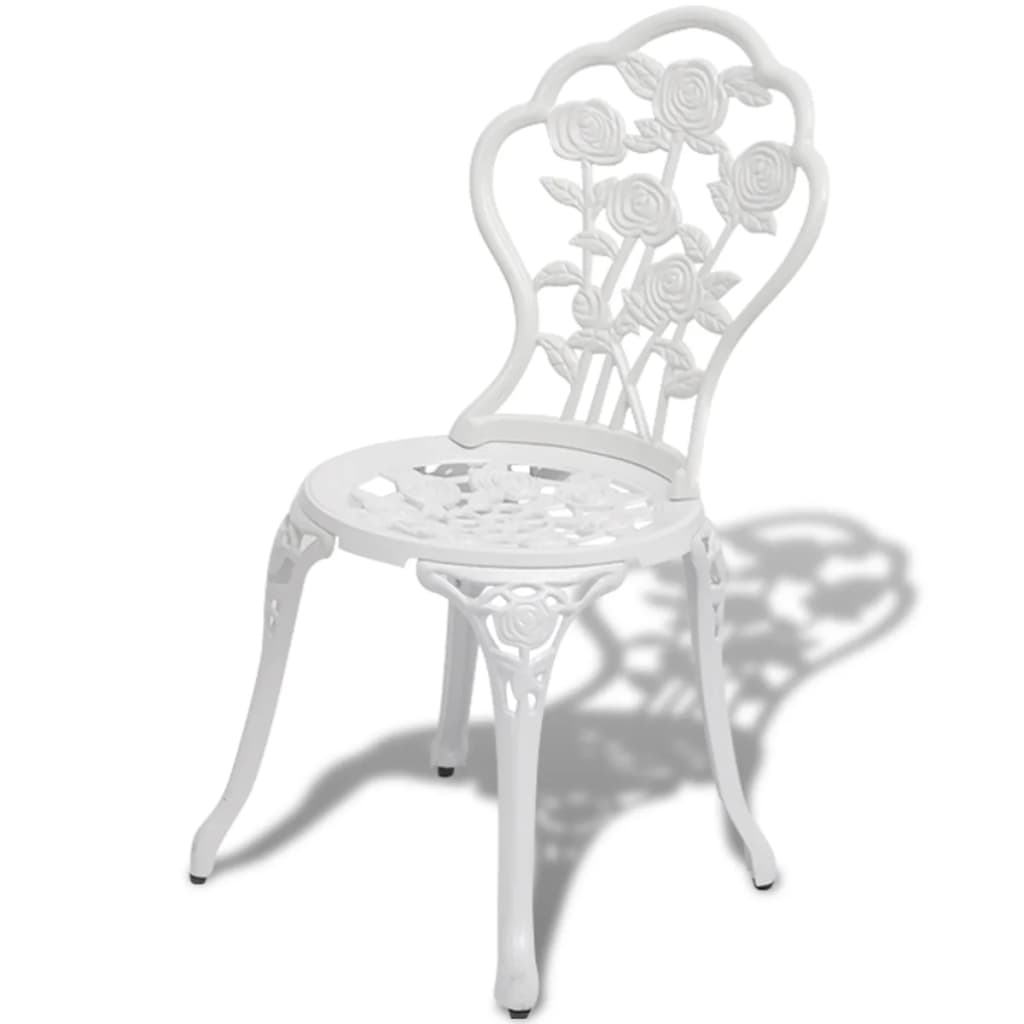 vidaXL Bistro Chair | Set of 2 | White