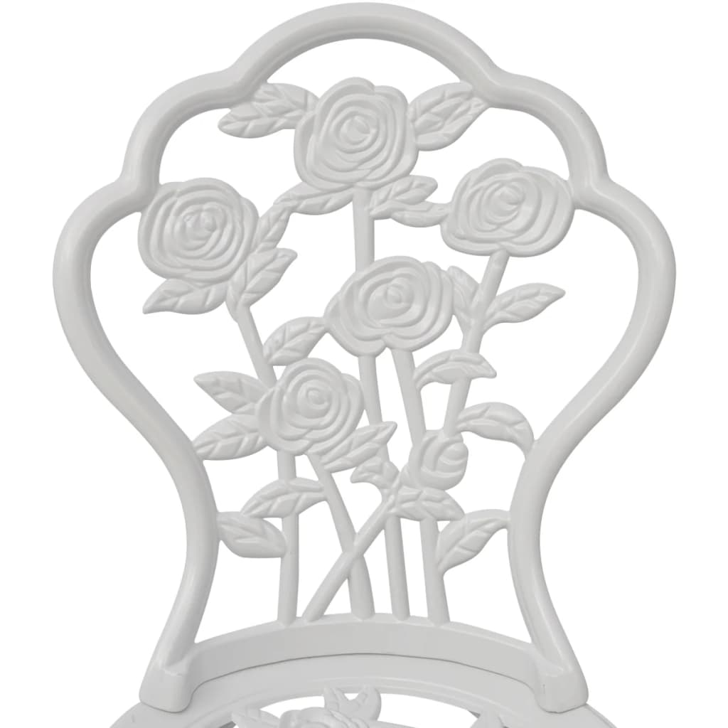 vidaXL Bistro Chair | Set of 2 | White