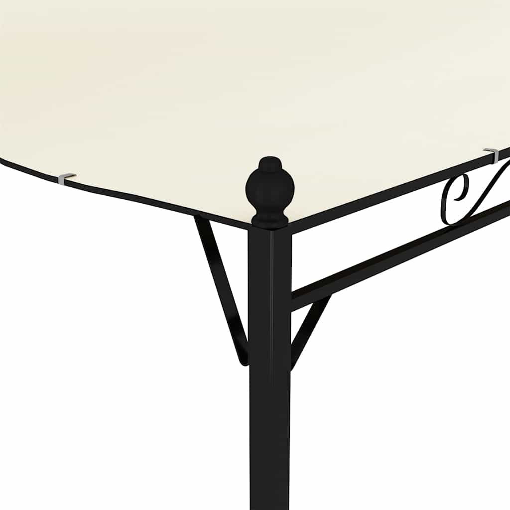 vidaXL Gazebo | Set of 2 | Cream White and Black | Polyester | Large | Durable