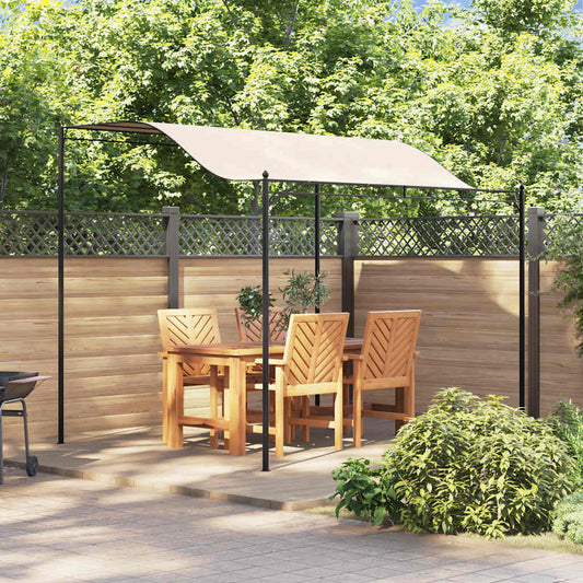 vidaXL Gazebo | Set of 2 | Cream White and Black | Polyester | Large | Durable