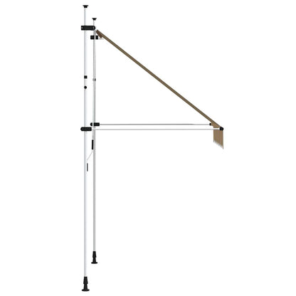 vidaXL Manual Retractable Awning 150 cm Yellow and Blue Stripes