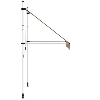 43226 vidaXL Manual Retractable Awning 200 cm Yellow and Blue Stripes