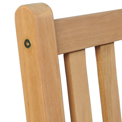 vidaXL Outdoor Chair | Set of 2 | Brown | Solid Teak Wood | Standard | Durable