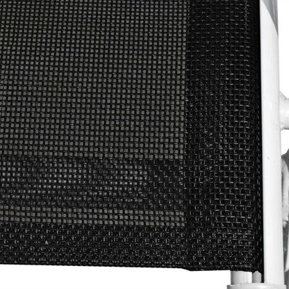 vidaXL 3 Piece Bistro Set Steel Black