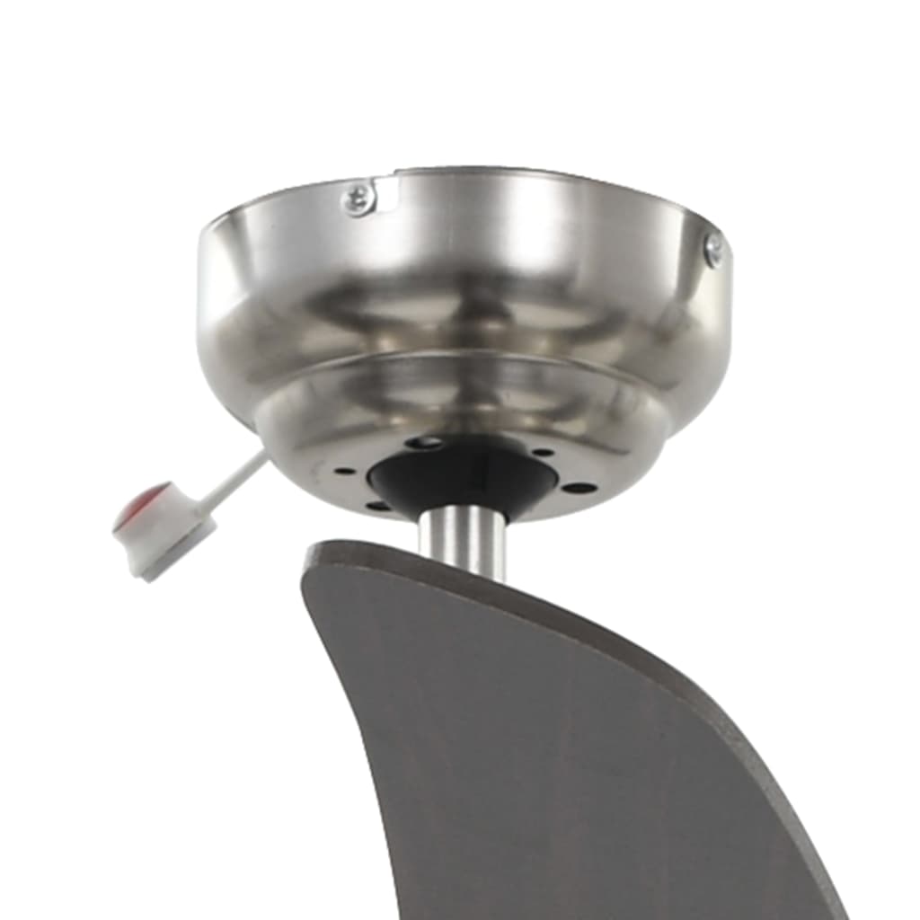 vidaXL Ornate Ceiling Fan with Light 128 cm Brown