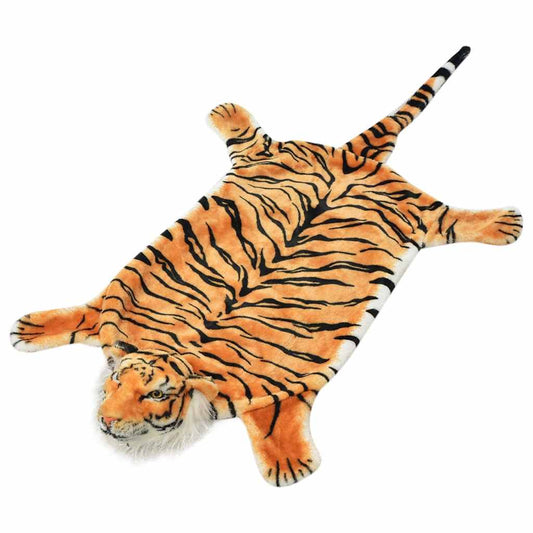 80168 vidaXL Tiger Carpet Plush 144 cm Brown