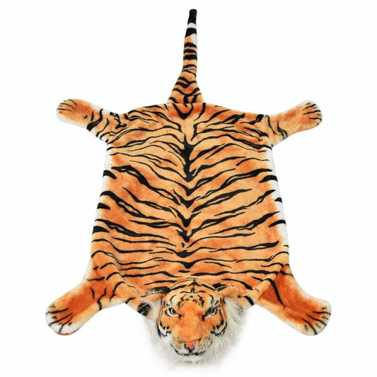 80168 vidaXL Tiger Carpet Plush 144 cm Brown