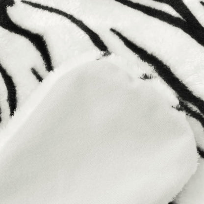 vidaXL Tiger Carpet Plush 144 cm White