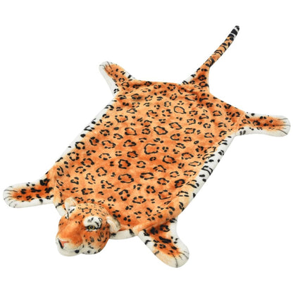 vidaXL Leopard Carpet Plush 139 cm Brown