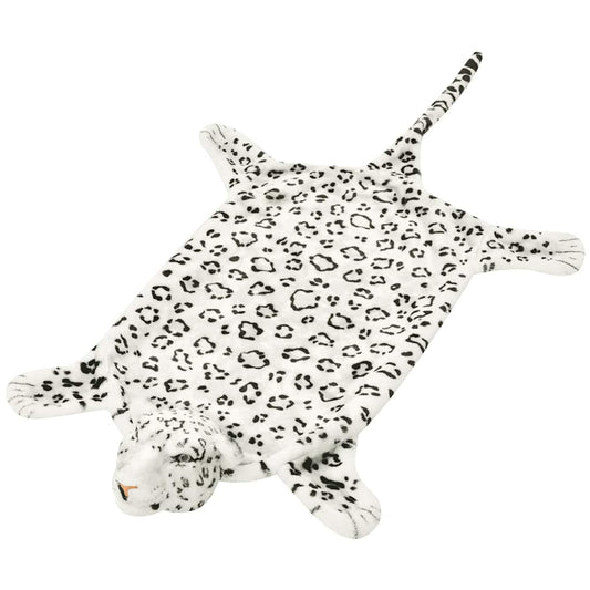 80171 vidaXL Leopard Carpet Plush 139 cm White