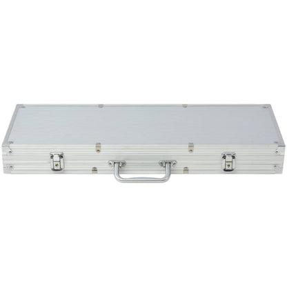 vidaXL Poker Set with 500 Chips Aluminium