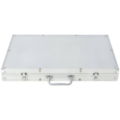 vidaXL Poker Set with 1000 Chips Aluminium