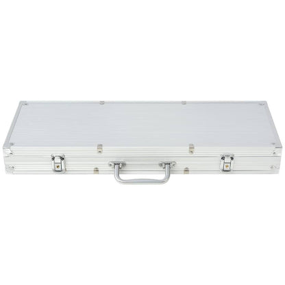 vidaXL Poker Set with 500 Laser Chips Aluminium