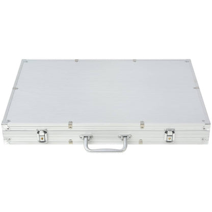 vidaXL Poker Set with 1000 Laser Chips Aluminium