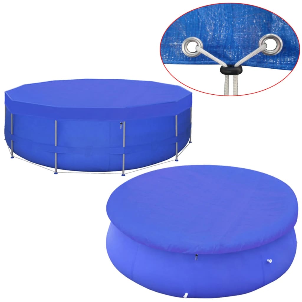 91151 vidaXL Pool Cover PE Round 460 cm 90 g/m²