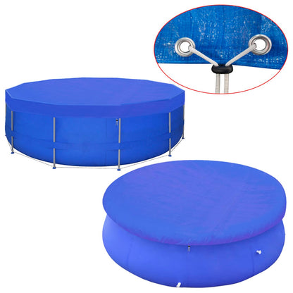 vidaXL Pool Cover PE Round 460 cm 90 g/m²