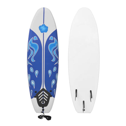 91257 vidaXL Surfboard Blue 170 cm