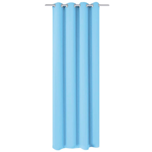 132209 vidaXL Blackout Curtain with Metal Eyelets 270x245 cm Turquoise