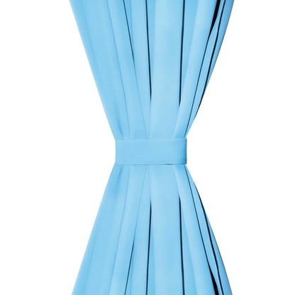 132209 vidaXL Blackout Curtain with Metal Eyelets 270x245 cm Turquoise