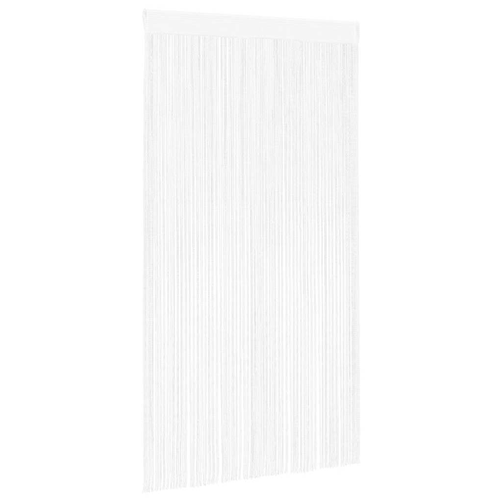 vidaXL String Curtains 2 pcs 100x250 cm White