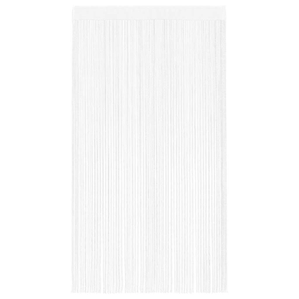 vidaXL String Curtains 2 pcs 100x250 cm White