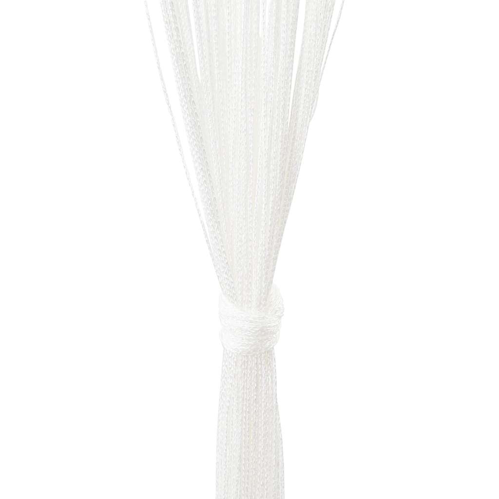 vidaXL String Curtains 2 pcs 100x250 cm White