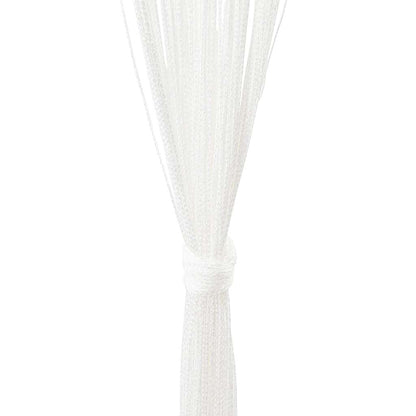 vidaXL String Curtains 2 pcs 100x250 cm White