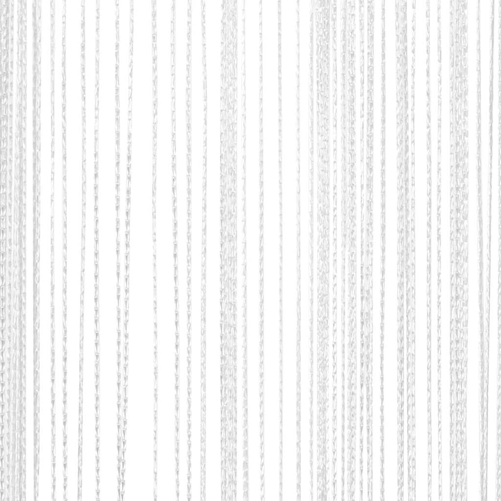 vidaXL String Curtains 2 pcs 100x250 cm White