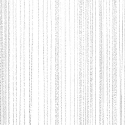 vidaXL String Curtains 2 pcs 100x250 cm White