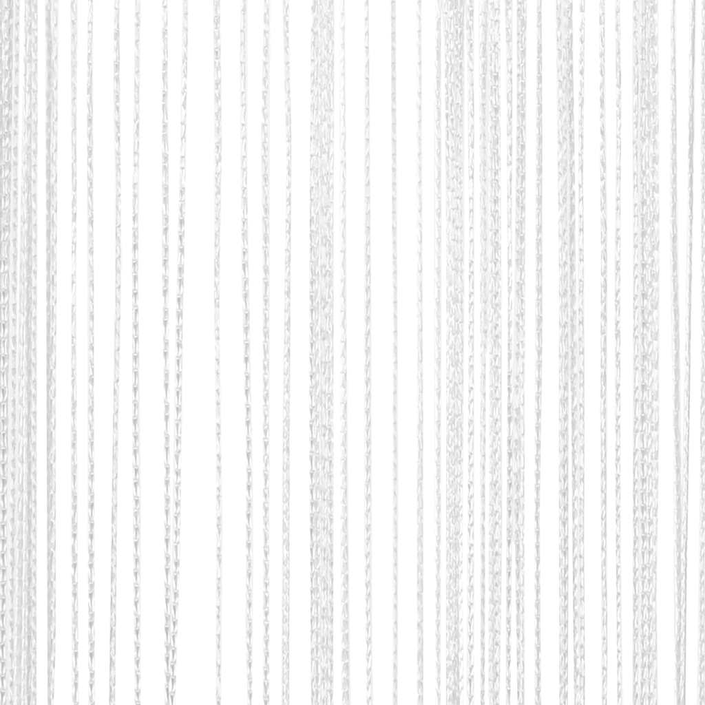 vidaXL String Curtains 2 pcs 140x250 cm White