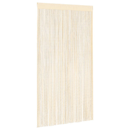 vidaXL String Curtains 2 pcs 100x250 cm Cream