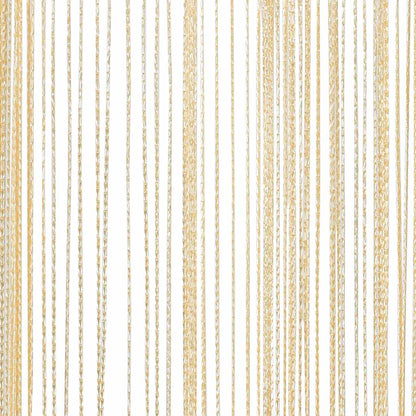 vidaXL String Curtains 2 pcs 100x250 cm Cream