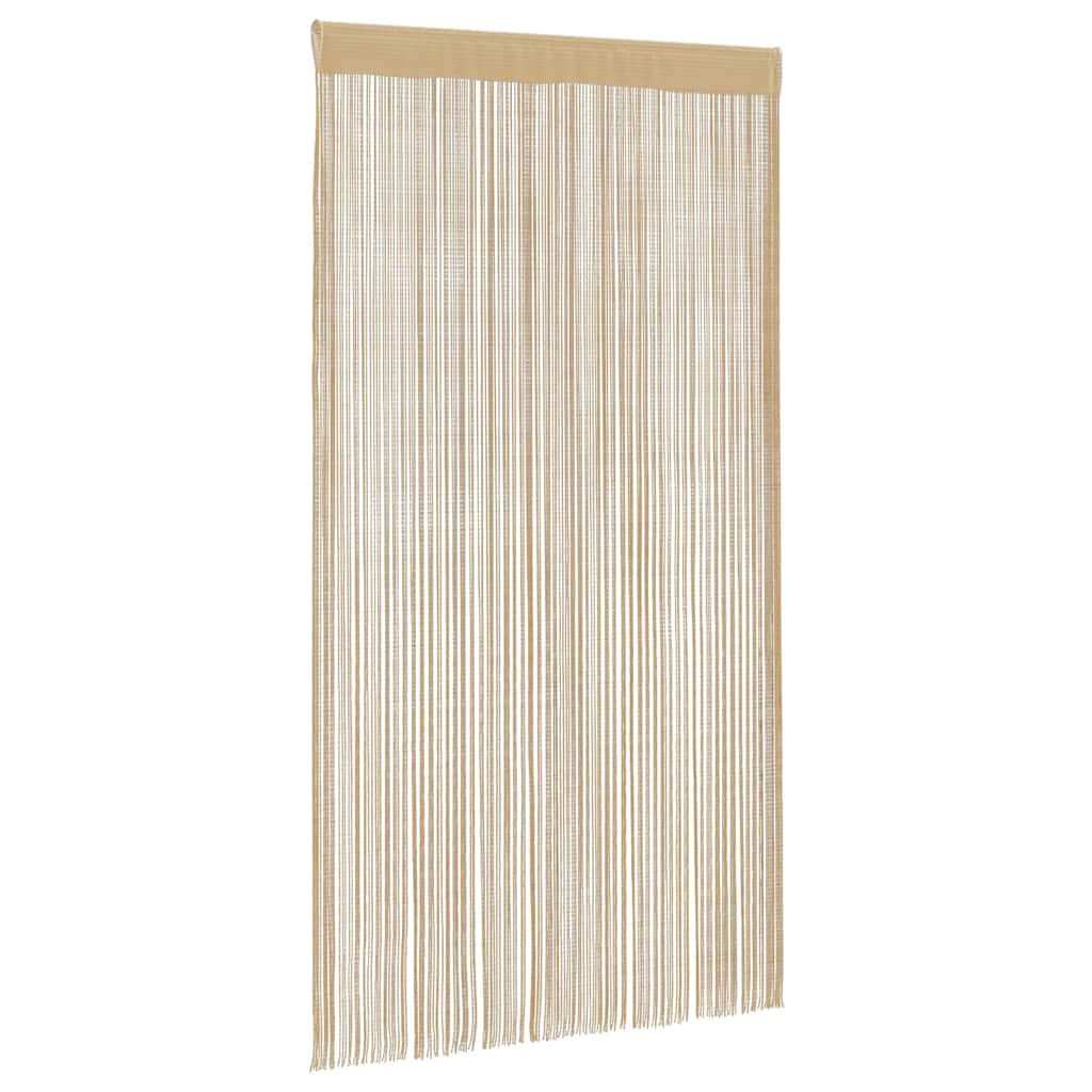 vidaXL String Curtains 2 pcs 140x250 cm Beige
