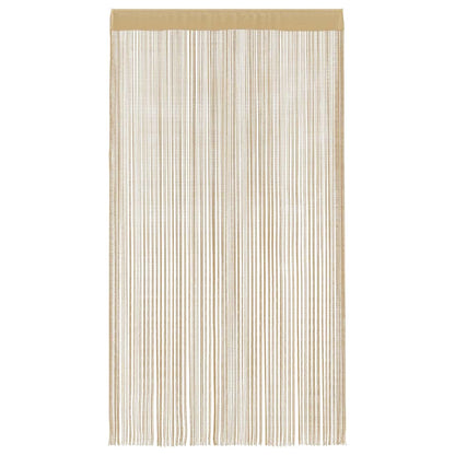 vidaXL String Curtains 2 pcs 140x250 cm Beige