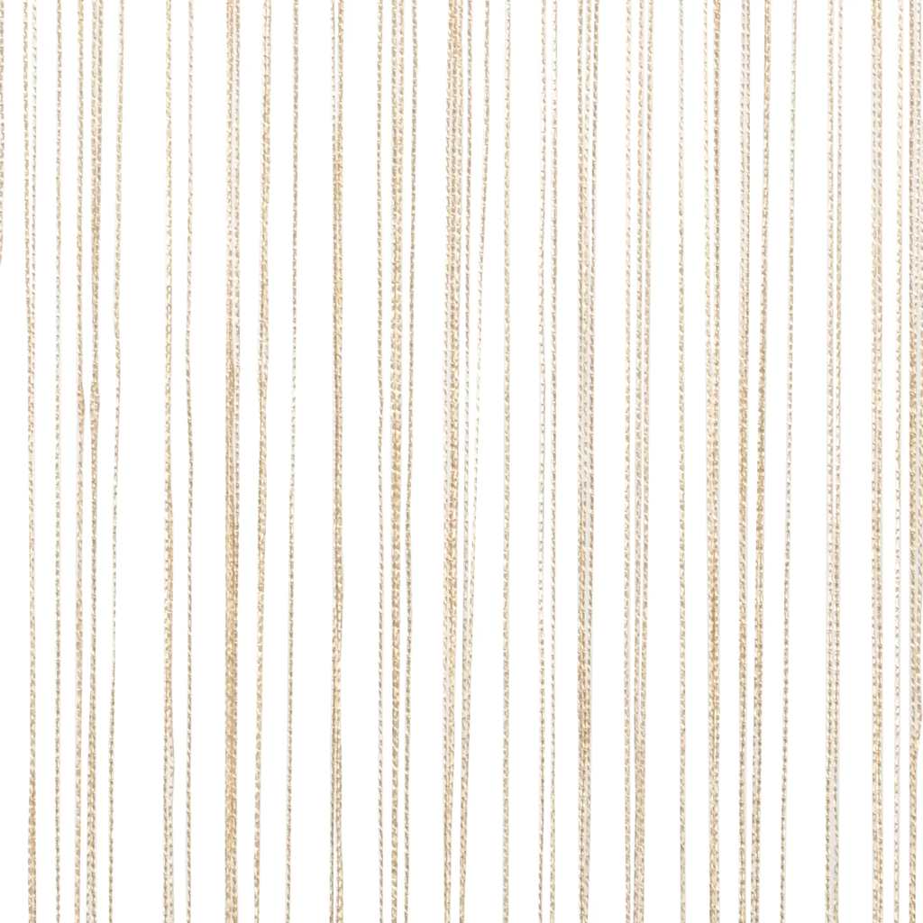 vidaXL String Curtains 2 pcs 140x250 cm Beige