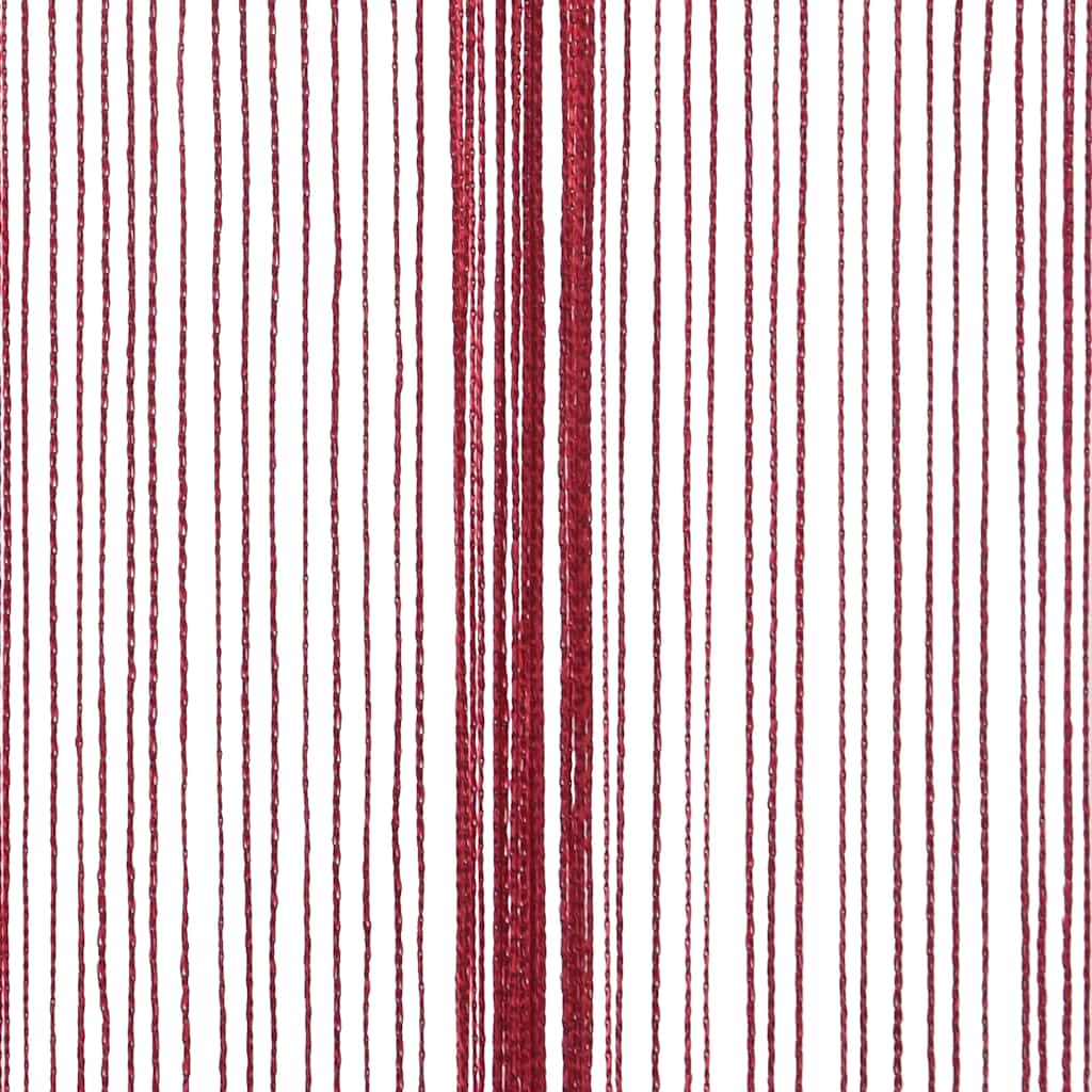 vidaXL String Curtains 2 pcs 100x250 cm Burgundy