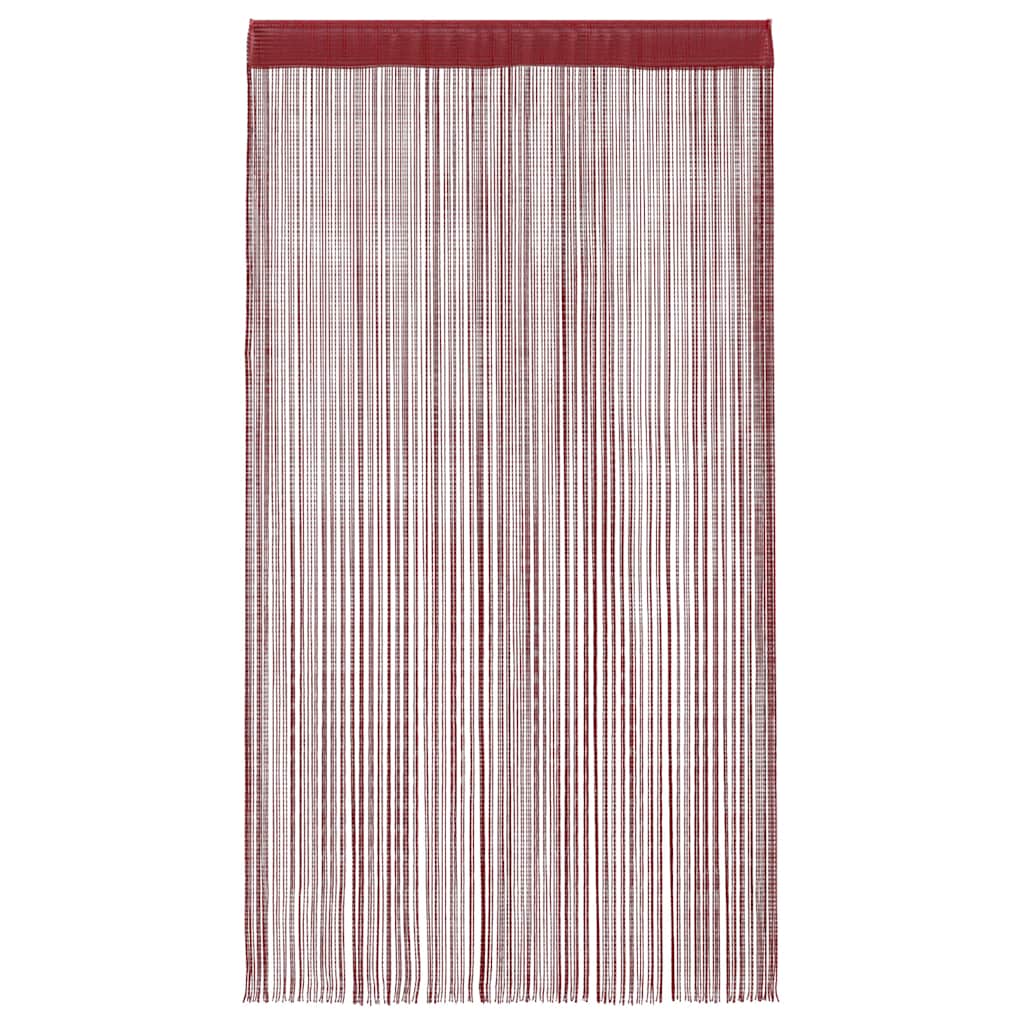 vidaXL String Curtains 2 pcs 140x250 cm Burgundy