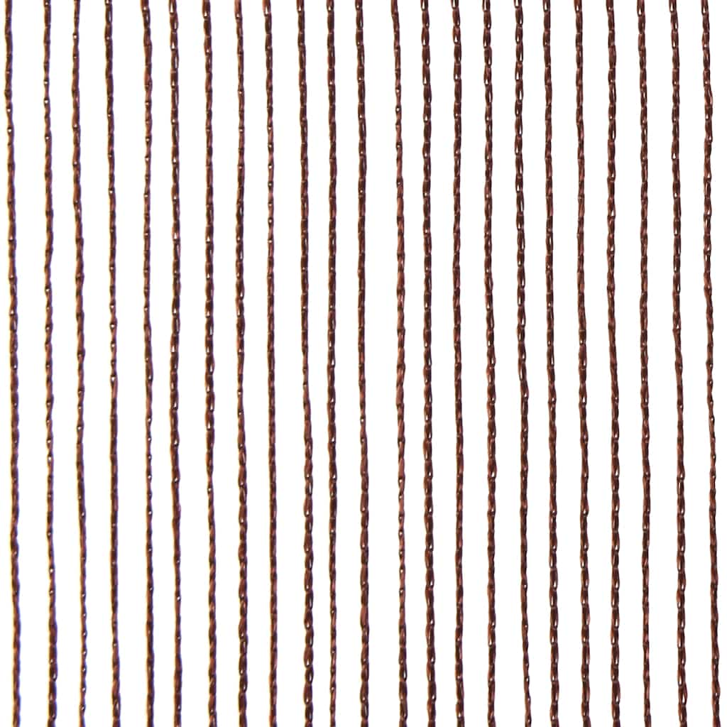 vidaXL String Curtains 2 pcs 100x250 cm Brown