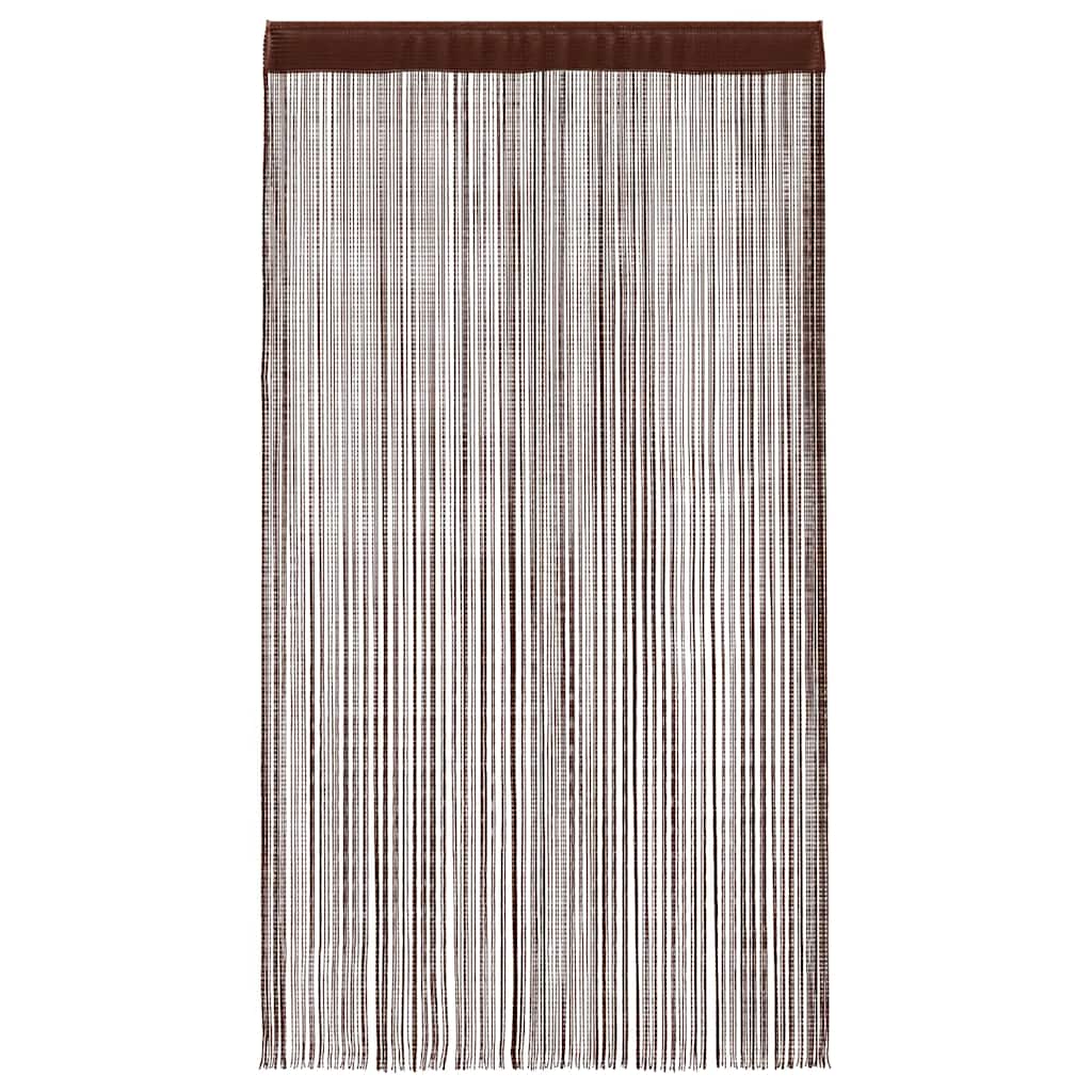 vidaXL String Curtains 2 pcs 140x250 cm Brown