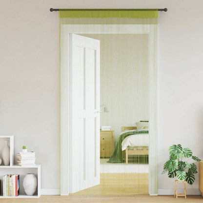 vidaXL String Curtains 2 pcs 140x250 cm Green